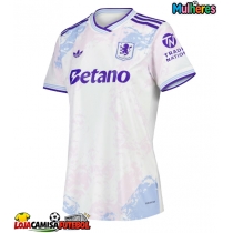 Camisa de Futebol Aston Villa Harvey Elliott #9 Equipamento Alternativo Mulheres 2025-26 Manga Curta